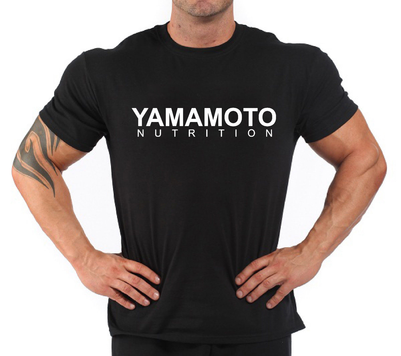 Nutrition And Fitness - ボディビルディング フィットネス ジム Tシャツ「山本栄養」