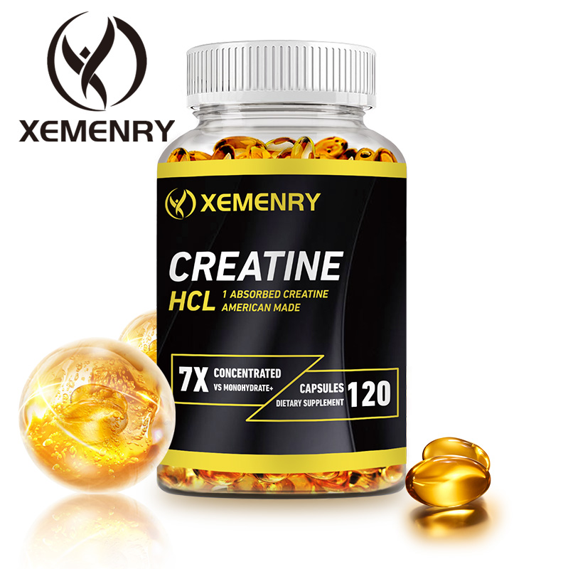Creatine Hcl Capsule - クレアチン塩酸塩 - エネルギー持久力と筋肉量を高め、運動能力を向上させます