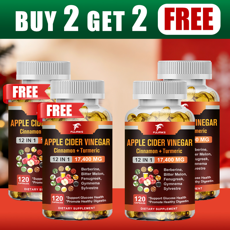 Apple Cider Vinegar Pill - 2つ買うと2つ無料！ オールインワン アップルサイダービネガーカプセル、自然な体重管理、消化促進、血糖値のサポート、ビーガン