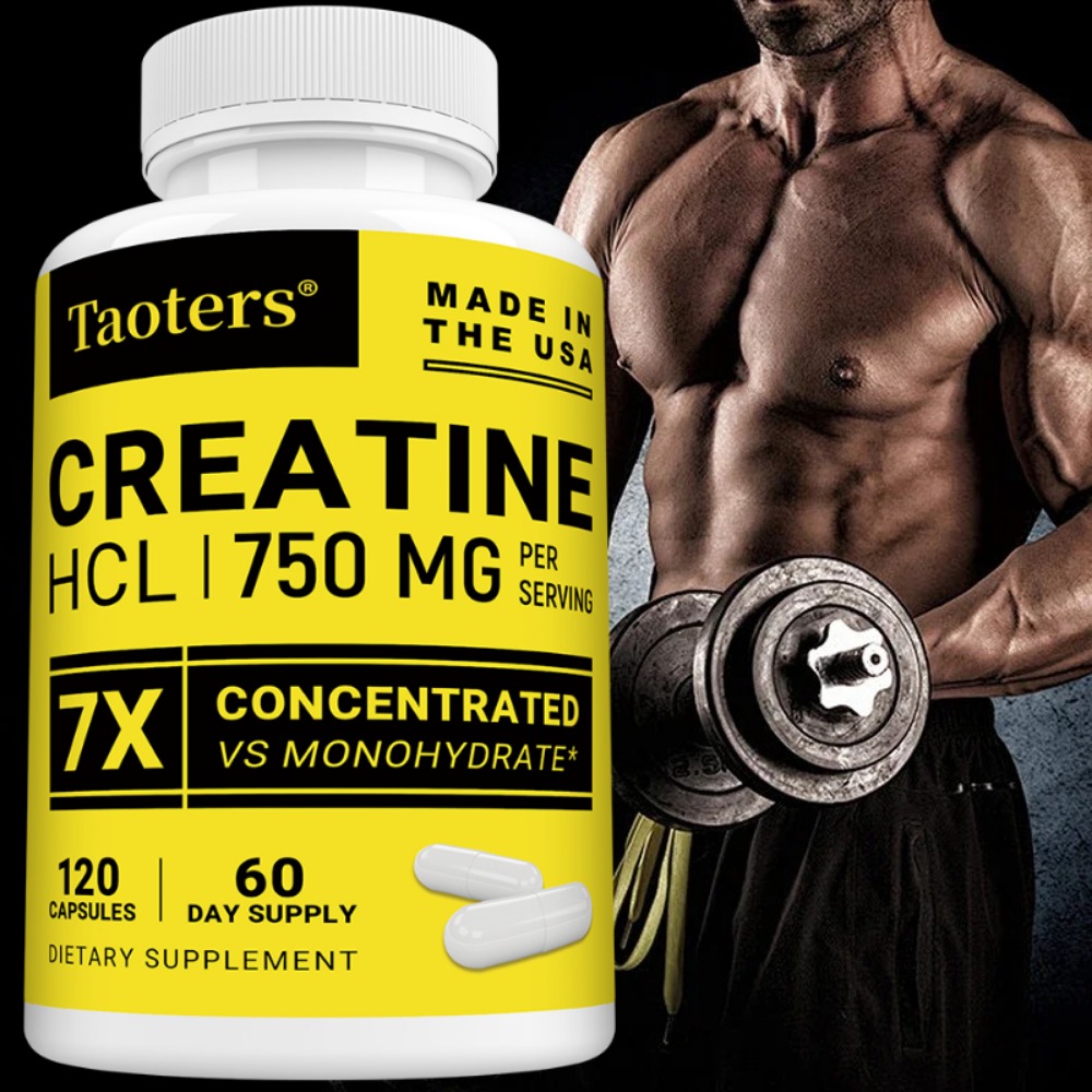 Creatine Hcl Capsule - クレアチンHCl - エネルギー、持久力、筋肉量を向上させ、運動パフォーマンスを改善します。