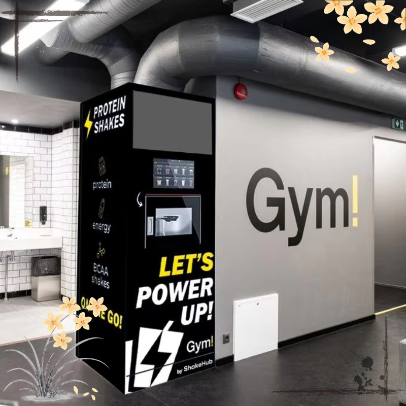 Nutrition And Fitness - カスタマイズ可能な栄養ドリンク自動販売機、プロテインシェイクキオスク、照明付きディスプレイ、セルフサービス、商業フィットネス向け