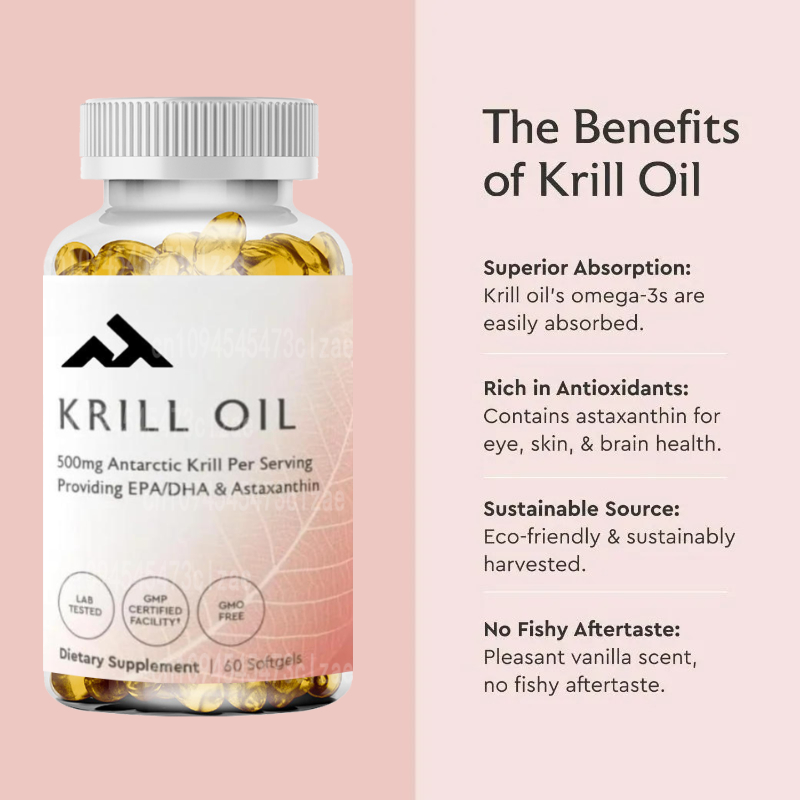 南極オキアミ油 500mg リン脂質サプリメント、EPA/D - Krill Oil Supplement のレビューと価格