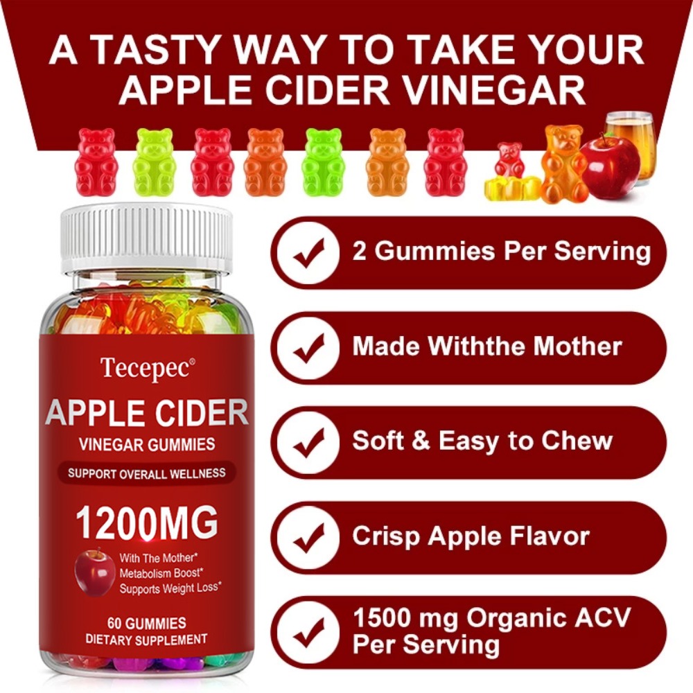 アップルサイダービネガーグミ - 代謝と消化を促進し、デトッ - Apple Cider Vinegar Pill のレビューと価格