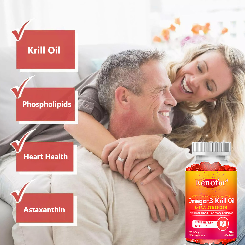 南極オキアミ油 500mg オメガ3脂肪酸サプリメント、高濃 - Krill Oil Supplement のレビューと価格