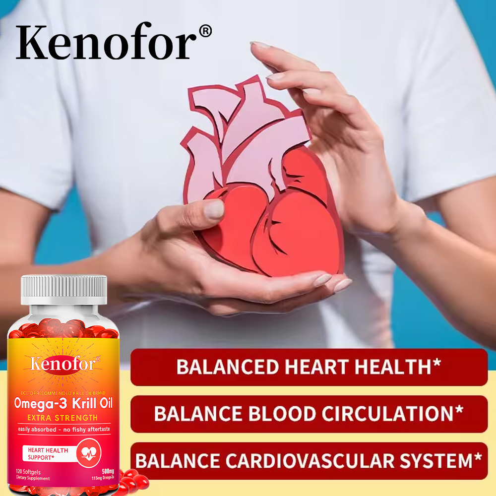 南極オキアミ油 500mg オメガ3脂肪酸サプリメント、高濃 - Krill Oil Supplement のレビューと価格