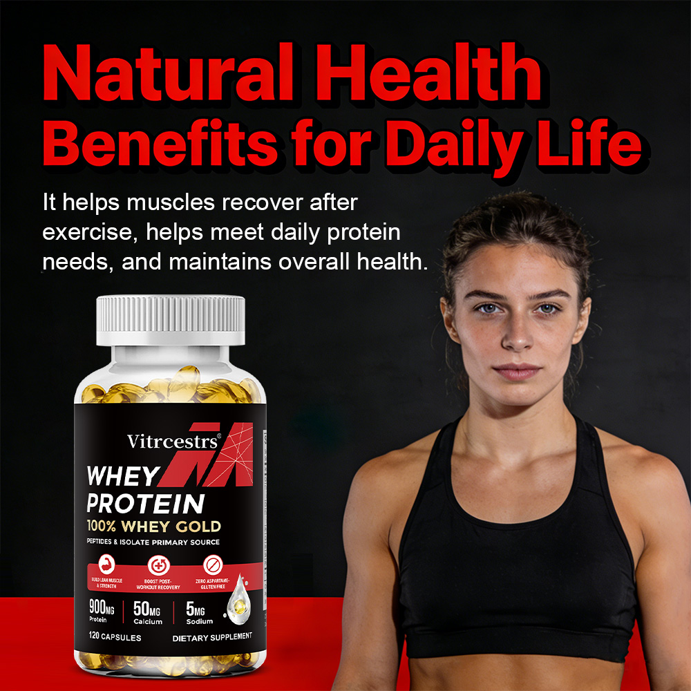 ホエイプロテイン濃縮カプセル - 900mgのプロテイン、運 - Nutrition And Fitness のレビューと価格