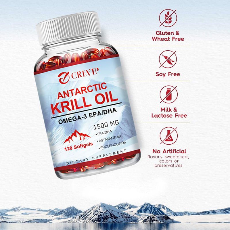 南極オキアミ油サプリメント - 心臓、脳、関節の健康のための - Krill Oil Supplement のレビューと価格