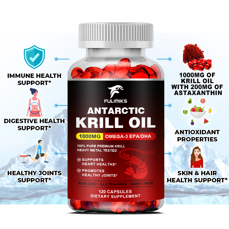 天然クリルオイル1000mgサプリメント、アスタキサンチンと - Krill Oil Supplement のレビューと価格