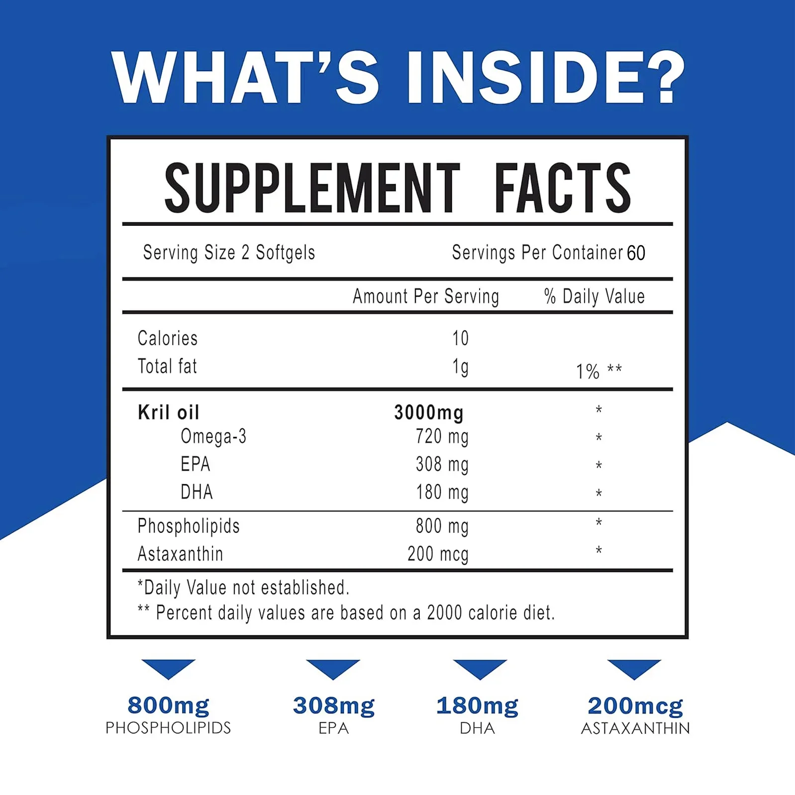 オメガ3を含むアンタルククリルオイル,epa,dha,アスタ - Krill Oil Supplement のレビューと価格