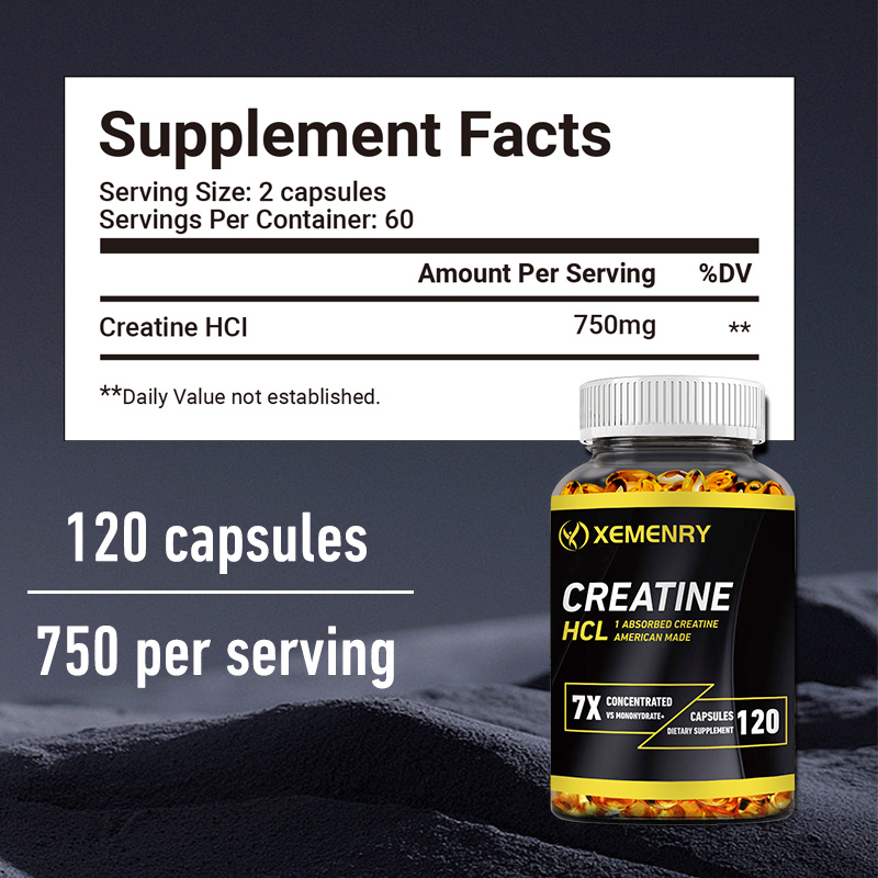 クレアチンHCLサプリメント、筋肉量の維持、運動持久力の向上 - Creatine Hcl Capsule のレビューと価格