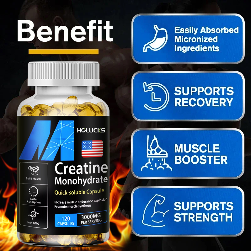 2つ買うと2つ無料！ 純粋なクレアチン一水和物カプセル、筋肉 - Creatine Hcl Capsule のレビューと価格