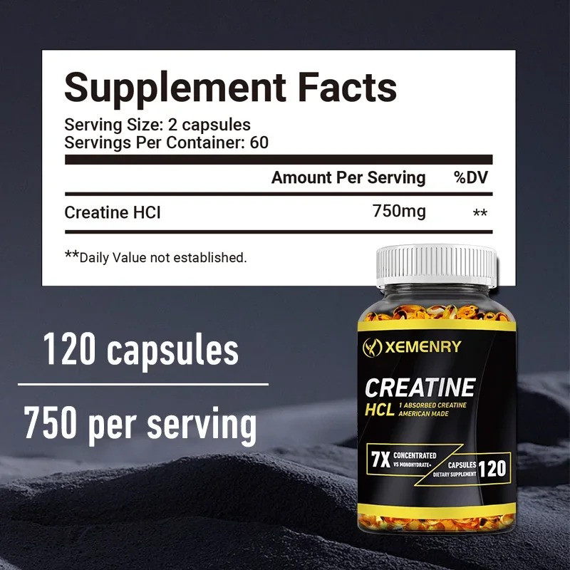 クレアチン塩酸塩 - 筋力、認知機能、細胞エネルギーのサポー - Creatine Hcl Capsule のレビューと価格