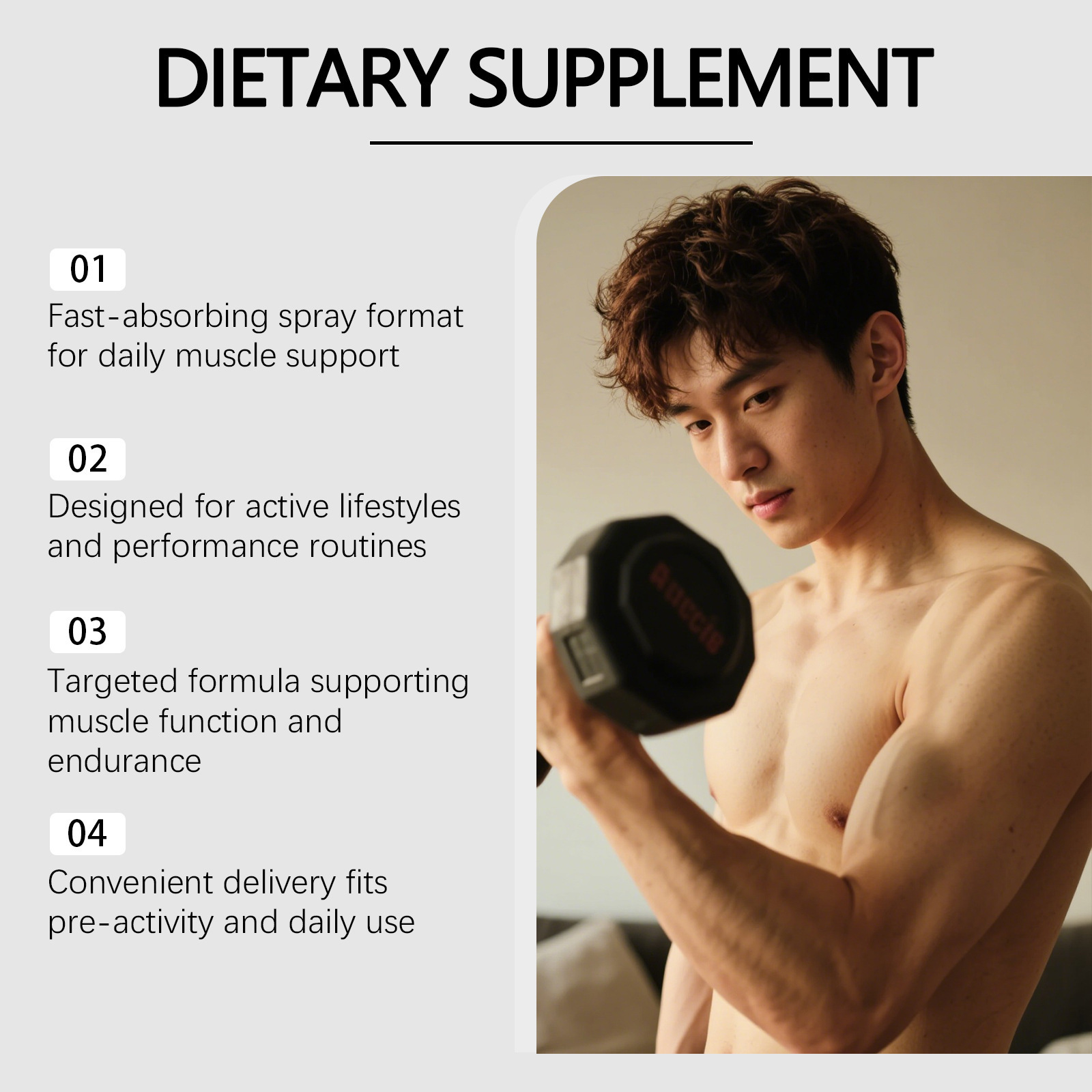 筋肉増強スプレー 体力増強促進 筋肉の成長促進 痛み緩和 持 - Nutrition Fitness Supplements のレビューと価格
