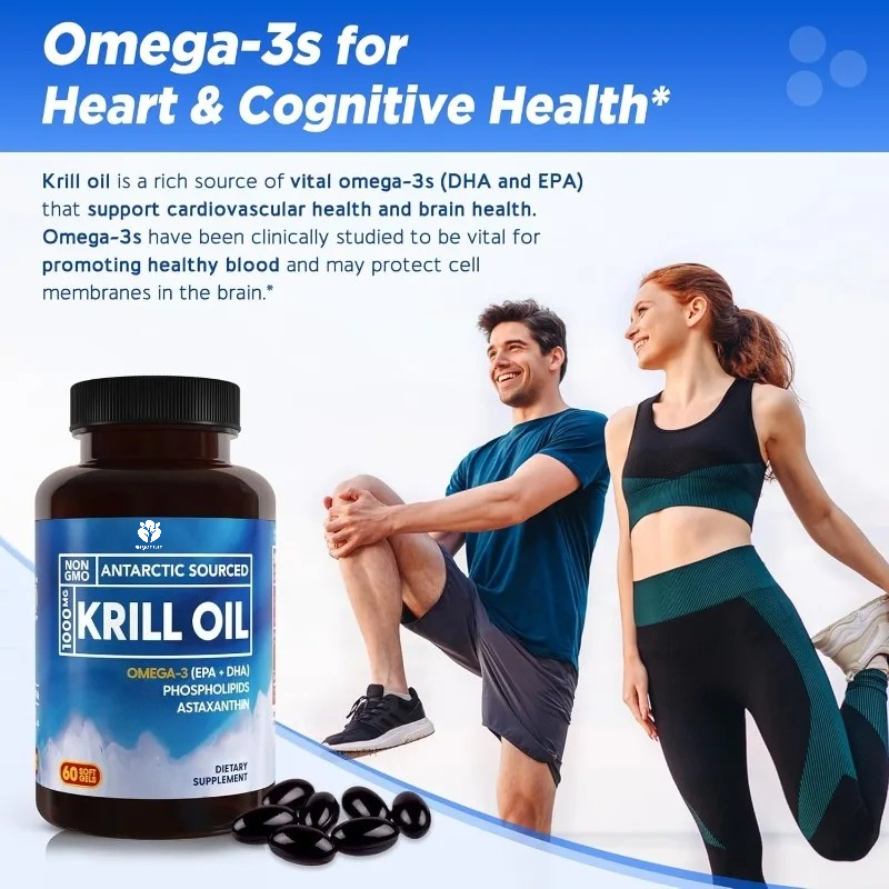 南極オキアミ油サプリメント 1000mg |   EPA+D - Krill Oil Supplement のレビューと価格