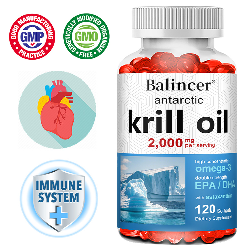 南極オキアミオイル 2000mg サプリメント、オメガ3の天 - Krill Oil Supplement のレビューと価格